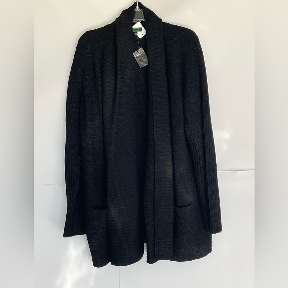 C Wonder L Wool Blend Black Cardigan 
New without tags